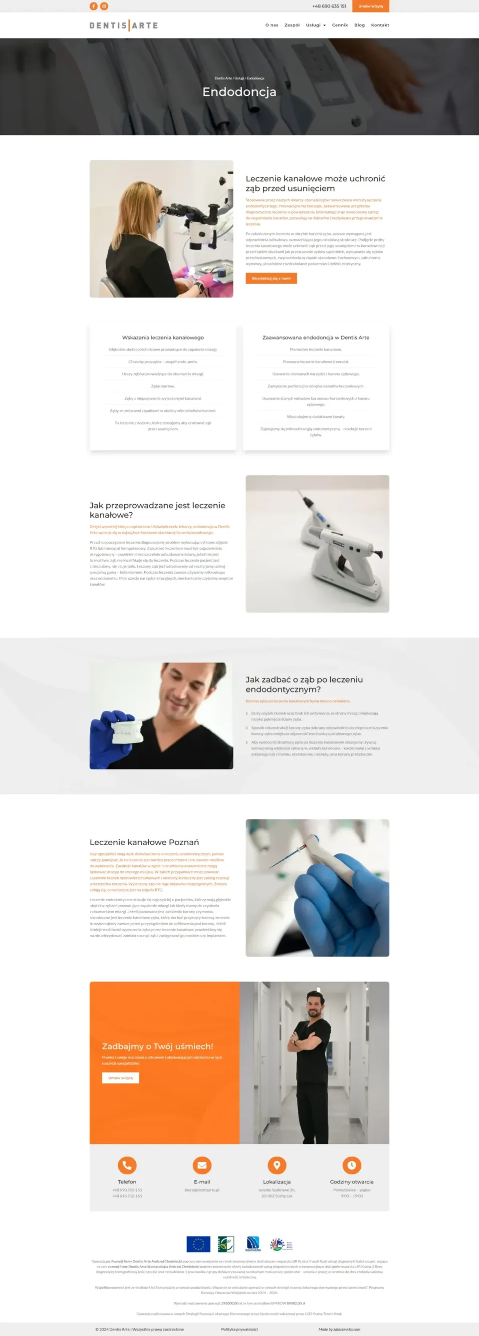 Dentis Arte - strona internetowa: Endodoncja