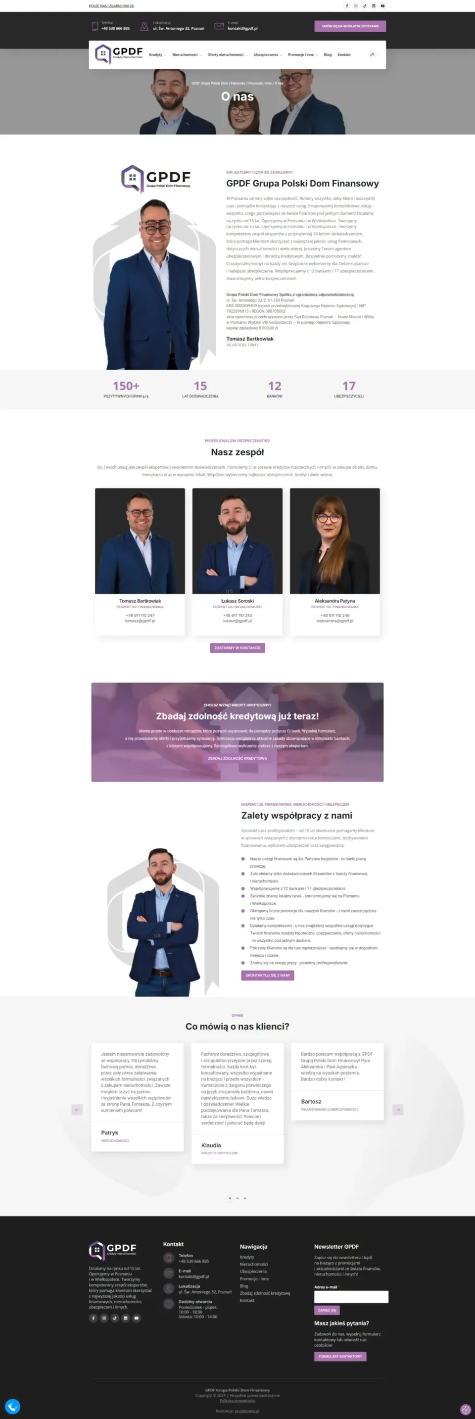 GPDF Grupa Polski Dom Finansowy - strona internetowa: O nas