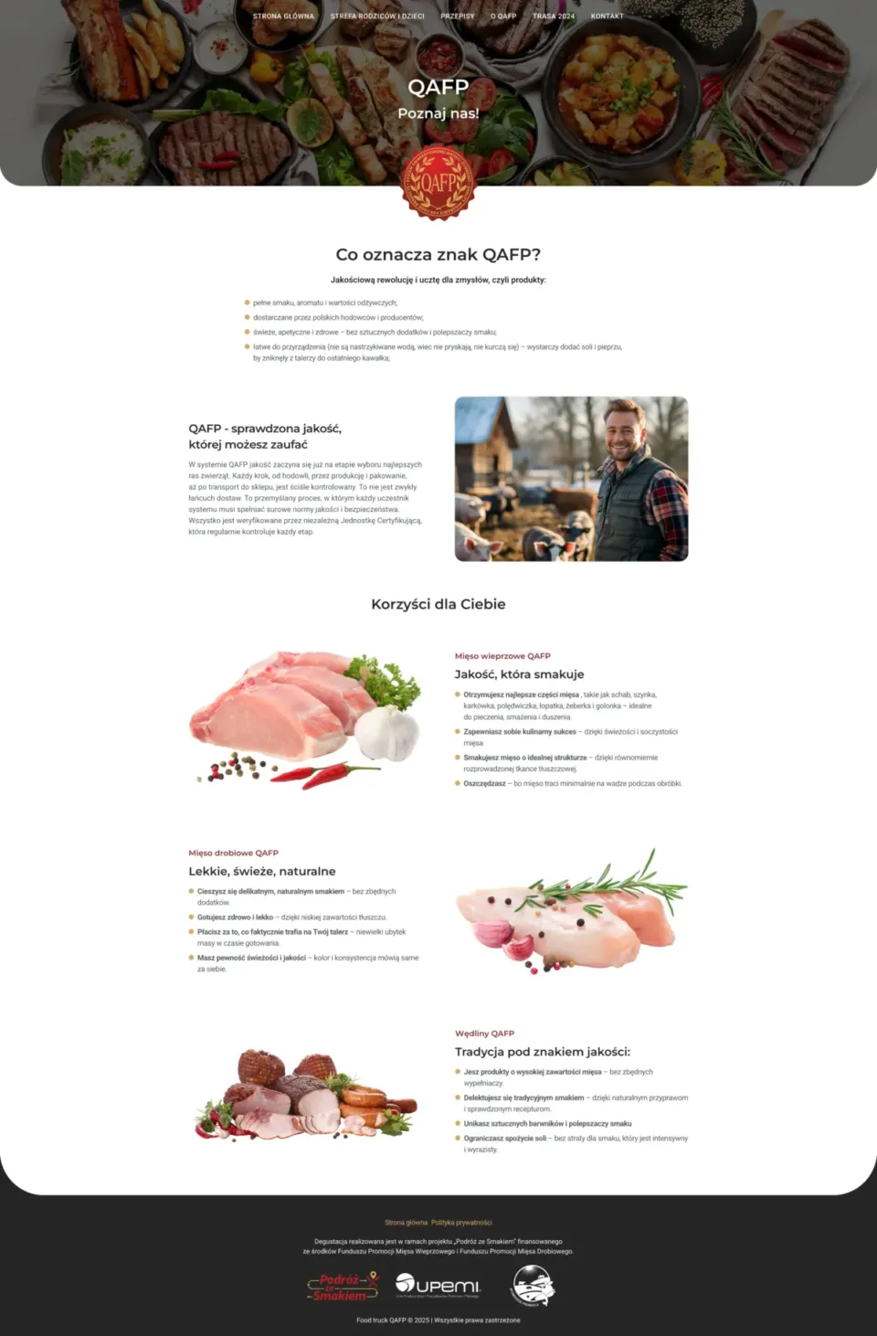 Foodtruck QAFP - strona internetowa: O nas