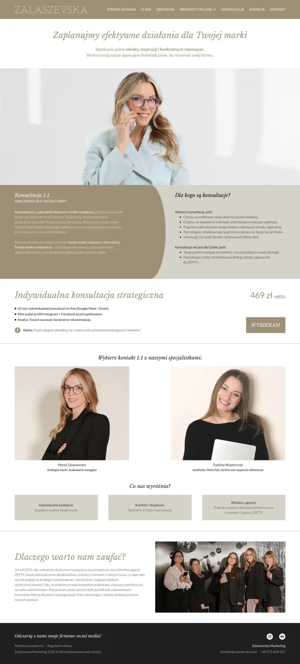Zrzut strony Zalaszevska Marketing, podstrona 6