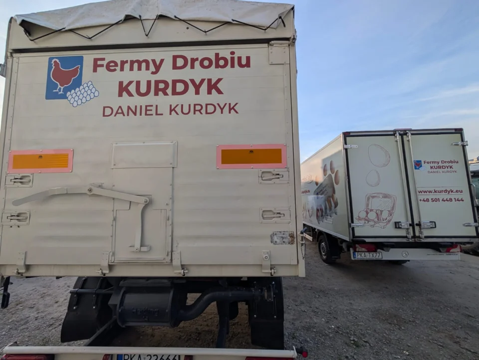 Fermy drobiu Kurdyk - oklejanie pojazdu (1)