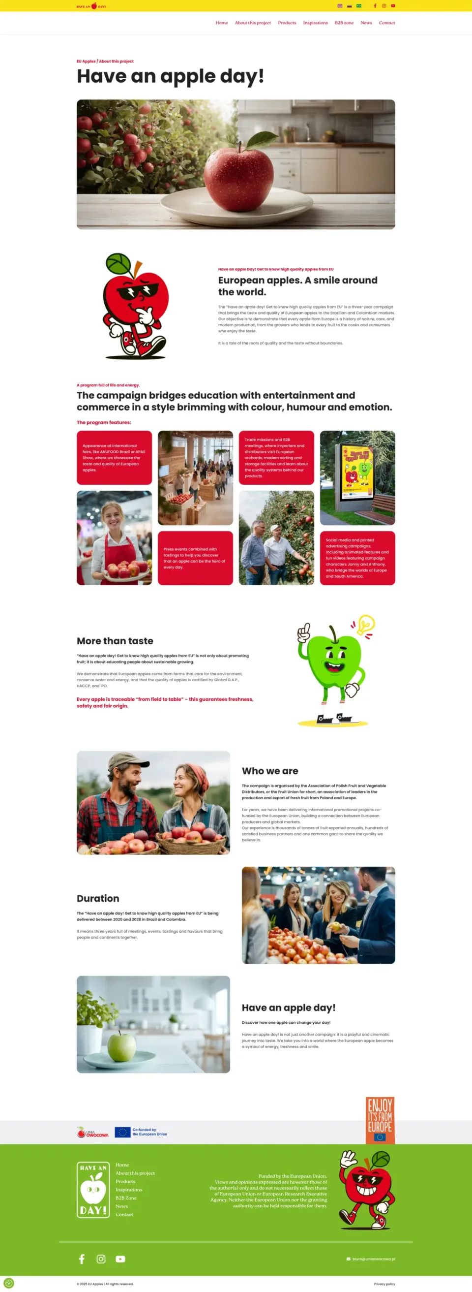 EU Apples - strona internetowa: About this project