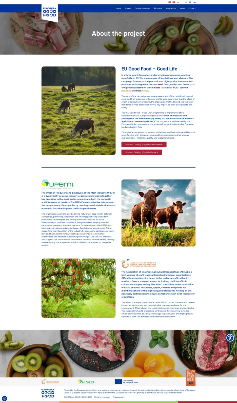 European Good Food - strona internetowa: About the project