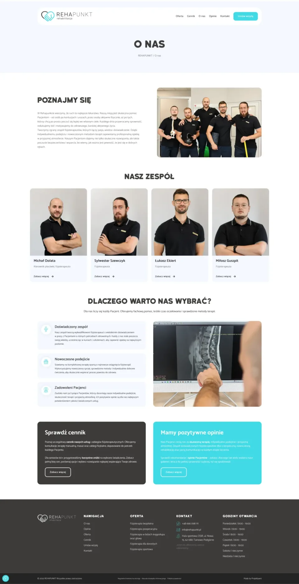 REHAPUNKT - strona internetowa: O nas