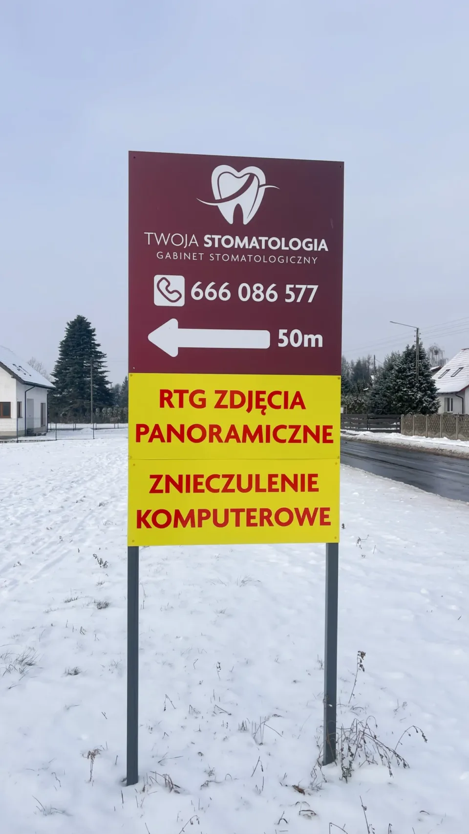 Twoja Stomatologia - oklejanie witryny i reklama (2)