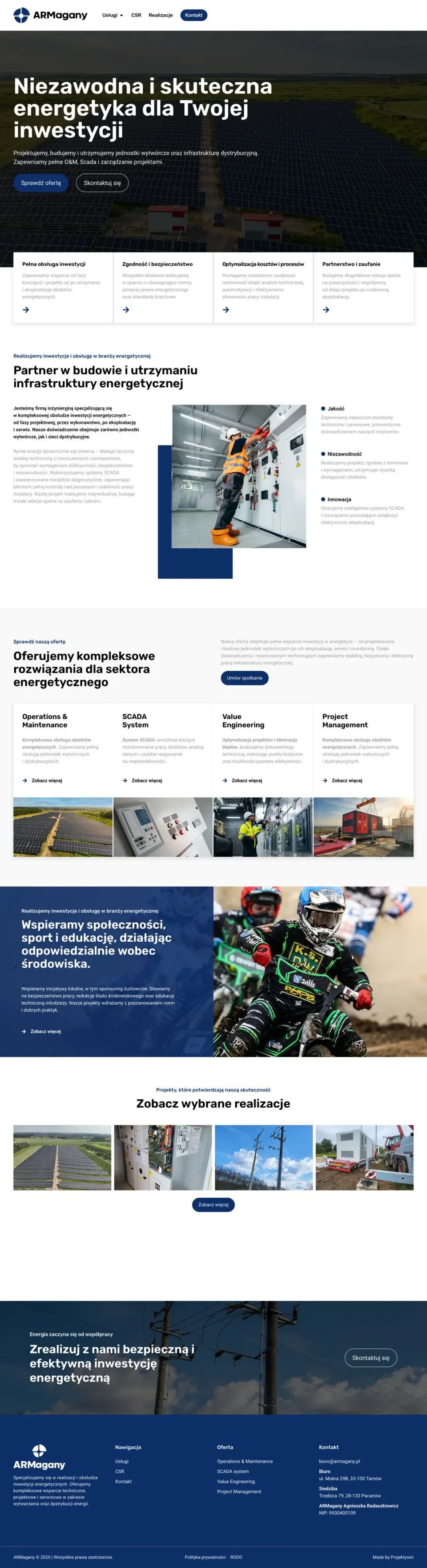 Zrzut strony ARMagany, podstrona 1