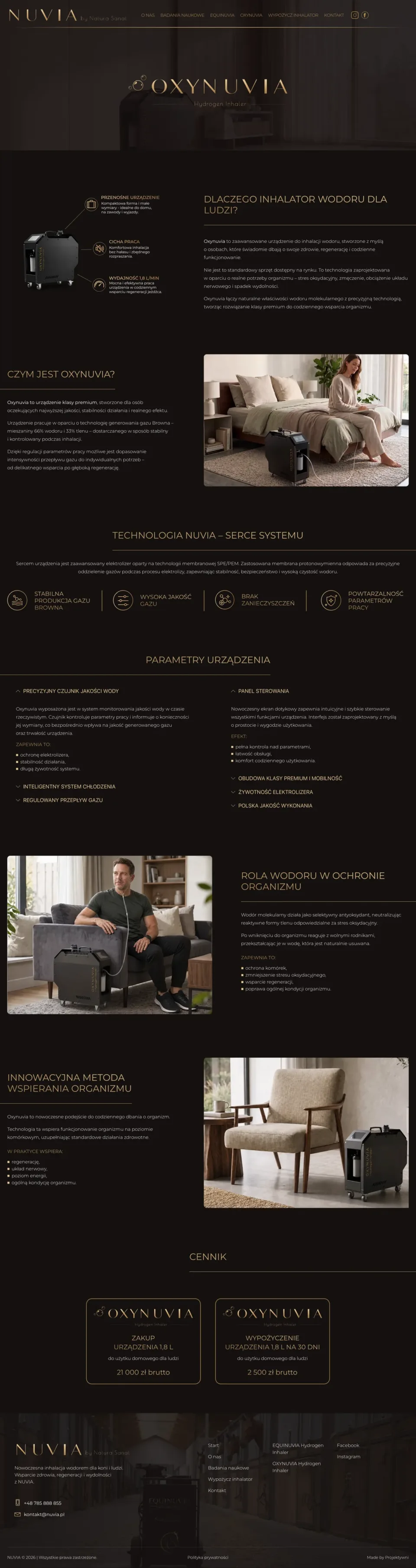 Zrzut strony NUVIA, podstrona 3