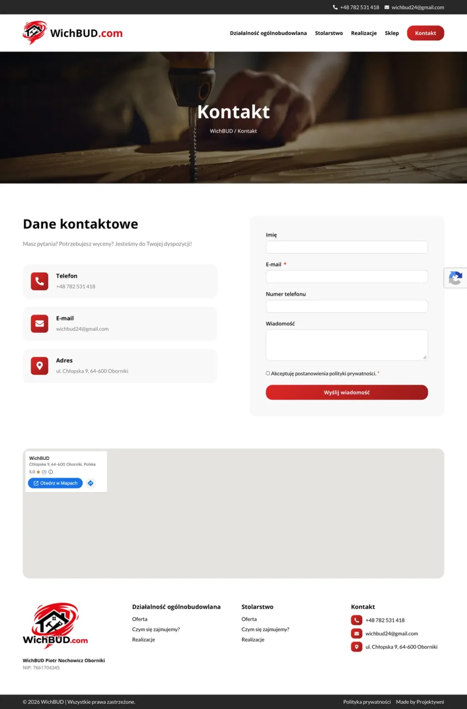 Zrzut strony WichBUD, podstrona 5